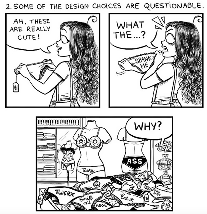 Comics Shows Comedy In Women Underwear Shopping Attn